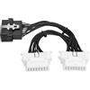 VGOL 1 Pezzo Cavo Sdoppiatore OBD2 Per Auto OBDII 16 Pin Da 1 A 2 Maschio A Femmina Adattatore Cavo Di Prolunga Per Strumento Diagnostico Per Computer Automobilistico (15 Cm)