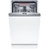 Bosch SPV4EMX24F, Serie 4, Lavastoviglie 45 cm, Incassabile