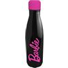 Barbie Borraccia Riutilizzabile, Borraccia Termica Design in Acciaio Inossidabile per Ragazze, Borraccia da Viaggio, Capacità 500 ml (Nero)