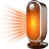 XUJMK Stufa Elettrica Basso Consumo 1200W, Termoventilatore da Bagno con Termoventilatore da Bagno con termostato Regolabile, Silenzioso Protezione Da Surriscaldamento E Ribaltamento per uso interno