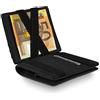 WEST Magic Wallet Portafoglio Smart con Tasca AirTag Portamonete XL Nero | Tasca AirTag separata, protezione RFID e scomparti compatti per carte, banconote e monete; scatola regalo inclusa.
