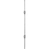 IAM DESIGN Asta decorativa 1000 mm/VK12 per saldatura, asta in ferro adatto per corrimano, ringhiera per scale, ferro battuto martellato