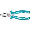 TOTAL - Pinza universale | 180 mm | Taglia, tieni, piega e torci | Per lavori di costruzione, riparazione o meccanici | Realizzato in cromo vanadio | Manico bimateriale