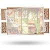 Truwheelz Lazy Susan - Tavolo rotante da 2000 pezzi con 4 cassetti e coperchio, 102 x 72,4 cm, in legno rimovibile, tavolo rotante, perfetto regalo di Natale per la mamma