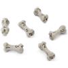 LYNX Set Dadi D6 - Set di Sei Dadi 6 Facce - Dadi per GDR a Tema Teschio & Ossa. Dadi Particolari per D&D, Dungeons & Dragons (DND), Warhammer, Pathfinder, Magic the Gathering (MTG). (Bianco)