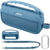 co2CREA Custodia Protettiva in Silicone Compatibile per altoparlante portatile Bluetooth Bose SoundLink Flex 2nd Gen (silicone + gancio moschettone + tracolla (altoparlante non incluso)