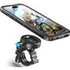 Cozycase Supporto Telefono Bici Moto Per iPhone 16 Pro Impermeabile - Metallo/Alluminio Porta Cellulare/Navigatore Manubrio Mtb/Bicicletta Monopattino Elettrico Ebike Scooter Mountain Bike Waterproof
