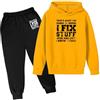 Generic 2024 Tuta Bambini Ragazzo Ragazzi Felpa Pullover Set Ragazzi Felpa E Pantaloni da Jogging Maniche Lunghe Girocollo Ragazzi Top E Pantaloni Felpa con Cappuccio E Pantaloni Set di Felpe 3-15 Anni