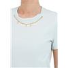 Elisabetta Franchi T-Shirt in Jersey con Accessorio Charms Verde Acqua