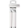 KitchenAid KE199OHWHA - Apribottiglie multifunzione classico, in plastica e acciaio inox, colore: bianco