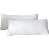 Good Nite Set di 2 federe per cuscino, 40 x 80 cm, 40 x 80 cm, in microfibra di alta qualità, per letto/divano, in tessuto morbido, resistente senza chiusura a strappo (bianco, 40 x 80 cm)