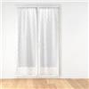 douceur d'intérieur, Coppia diritta passapasta (2 x 70 x 200 cm) Olympia Grigio, Velo Sabbiato Ricamato