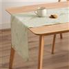 GAMUSI Runner da tavola Natale Jacquard Filo Dorato Tavolo da pranzo Cucina Decorazione natalizia 45 x 135 cm Colore Verde/Oro