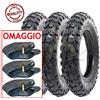 Union EGE10CRU Tris 3 Pneumatici + 3 CAMERE d'Aria Cross 100/90-10 per Piaggio Ape 50 MINICROSS Mini Moto Scooter TASSELLATI 6PR TT GOMME COPERTONI