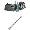 wolfcraft Bundle of wolfcraft Sega giapponese, 240 mm I 6951000 I ideale per i battiscopa + wolfcraft Rapportatore angolare e tagliacornici, 100 mm I 6948200 I Prodotto 2 in 1 per battiscopa perfetti