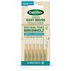 Dentek Green Brush Spazzole interdentali - ISO/misura 3 - per spazi interdentali normali - Manico in legno di betulla certificato FSC - con tappo di protezione in canna da zucchero, 20 g