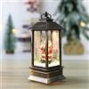 Nuziku Lanterna Natalizia Glitterata Con Acqua Riempita - Funzionamento a Batteria, LED Con Neve, Luci Di Natale per Decorazioni