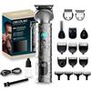 Cecotec Profilatore Professionale Multifunzione Precisioncare Samurai Profiling 6 In 1. Per Naso e Corpo, Autonomia 150 Min, Pettini 3-15 Mm, Profilatura Precisa, Base di Stoccaggio, Display
