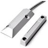 VOBOR Sensore di Contatto Magnetico Porta, 12V Allarme Porta Ingresso Metallico, per Centrale Allarme Antifurto Cablato per Infissi Porta