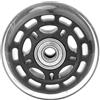 Garosa Ruota Girevole 3 Pollici con Cuscinetto 608ZZ 76x24x8mm Silenzioso Nero Trasparente PU Ruota Sostituzione per Bagaglio Carrello Pattini Mobilia Banco di Lavoro Carrello