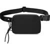 UBORSE Marsupio per Donne Moda Donna Waist Pack Impermeabile Nylon Fanny Pack Palestra Borsa a Tracolla per Allenamento, Viaggi, Yoga, Corsa Nero