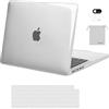 MOSISO Cover Compatible with MacBook Pro 14 Pollici Custodia 2025 2024 2023 2022 2021 M4 M3 M2 M1 A3112 A3185 A3401 A2918 A2992 A2779 A2442,Case&Copritastiera&Webcam Cover&Storage Borsa,Cristallino