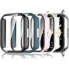 Hianjoo 5 Pack Cover con Vetro Temperato Compatibile per Xiaomi Redmi Watch 5 Lite 【NON Per Watch 5/5 Active】, Pellicola Proteggi Schermo PC Custodia