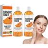 Tkekruh Tonique 2PC Tonatore di curcuma 100ml, Tonico Illuminante per Viso, Anti-età Tonico Anti-età, Astringente Pori Pelle Schiarente, per il Viso Toner Quotidiano per Tutti i Tipi di Pelle, Moisturise