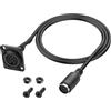 MEIRIYFA MIDI - Cavo di prolunga DIN 8 pin, tipo D, DIN a 8 pin, adattatore per pannello di montaggio, cavo audio per Bang Olufsen PowerLink MK2 - (83 cm, femmina a femmina)