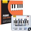 Noisy Clan Strumento per l'apprendimento degli accordi di pianoforte, bussola e libro, strumento di apprendimento musicale, comprendere gli accordi sul pianoforte, costruire accordi dalla struttura degli accordi