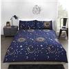 Rapport Navy-Single Set di Biancheria da Letto con Copripiumino celestiale, Policotone, Marina Militare, Singolo