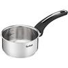 Tefal Emotion Casseruola 14 cm in acciaio inox, garanzia 10 anni, base spessa per una diffusione di calore omogenea, design elegante, manico robusto, induzione E3012704