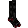 Gallo Calze lunghe donna nero fantasia pois