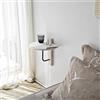 Hanah Home Reve, Solid Wood, Nero Bianco, Taglia Unica