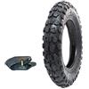 Union EGB10CRU Pneumatico + Camera d'Aria Cross 100/90-10 per Piaggio Ape 50 MINICROSS Mini Moto Scooter TASSELLATO 6PR TT Gomma COPERTONE