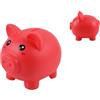I-TOTAL® - Salvadanaio Divertente Decorativo/Portamonete in Plastica - Idea Regalo (MAIALINO JACKPOT) (RED PIGGY)