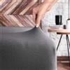 Wolkenfeld Lenzuolo con angoli singolo in cotone premium 90x200cm a 100x200cm - Altezza materasso fino a 20cm - Antracite
