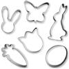 Papierdrachen 6 formine per biscotti pasquali - crea biscotti unici - cuocere insieme ai bambini - ottima idea regalo per compleanno, Pasqua, Natale - in pratica scatola di cartone set 3