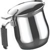 Officine Prandelli Caffettiera a Servire Tazze 4, Linea Dolcevita, 400 ml, Acciaio Inox 18/10, Manico Antiscotto, ad Induzione* (Base Ø70 mm, Verificare il diametro minimo del proprio fornello), Officine Prandelli