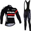 Petorenk Abbigliamento Ciclismo Uomo Invernale Completo Abbigliamento Ciclismo Bici Pile Maglia Tuta Bicicletta +Pantaloni Imbottiti Con 3D Gel pad Traspirante Sportivo (L, Rosa)
