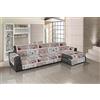 IlGruppone Il Gruppone Passione Casa Copridivano Universale con Penisola Trapuntato Made in Italy Antiscivolo Copri Seduta Protegge da Cani e Gatti Salva Divano Idrorepellente - Shabby Rosso - 240 cm
