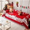 FANSU Rosso Telo Copridivano 1 2 3 4 Posti, Copriletto Matrimoniale Multiuso Copritutto, Coperta Copridivano Reversibile, Lavabile Coperta Decorativa per Divano (180x130cm,Città Natale)