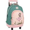 Safta M818, Mirabelle Santoro Zaino Scuola Grande Con Ruote Ideale Per Bambini, Di Diverse Età Unisex Grigio/Rosa, Standard, Grigio/Rosa, Estándar, Casual