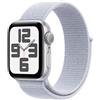 Apple Watch SE GPS 40mm Cassa in Alluminio Color Argento con Blu tempesta Sport Loop