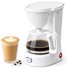 Jata JECA1752 - Macchina da caffè da 2 a 8 tazze, caraffa in vetro da 750 ml con coperchio, sistema antigoccia, filtro permanente, spegnimento automatico, risparmio energetico, potenza 650 W