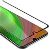 Cadorabo Pellicola Protettiva Copertura Completa Compatibile con Huawei P30 Lite in Trasparente con Nero - Vetro di Protezione del Display (Tempered) con durezza 9H con compatibilità 3D Touch