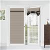 Muamar Tende oscuranti per porte francesi, stile marrone chiaro, 63 x 188 cm, tende oscuranti per porta finestra, camera da letto, ufficio, isolamento termico, 1 pannello