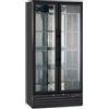 Cantinetta - Vetrina Frigo Vini Ventilata 2 Porte 200 Bottiglie - Tn 477 Litri - Temp. 0°c/+10°c - Dim. Cm. L90xp54xh182