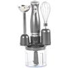 Salter Frullatore a immersione Cosmos 3 in 1 - Frusta, frullatore e tritatutto, robot da cucina, tritaverdure, lame in acciaio inossidabile, ciotola da 500 ml, 2 velocità, 350 W, EK2827GUNMETALFVDE