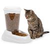 Ferplast Dispenser crocchette per cani e gatti ZENITH 3 Litri Mangiatoia cibo biscotti per animali, Fondo antiscivolo, 20,2 x 29,2 x h 28,8 cm Bianco